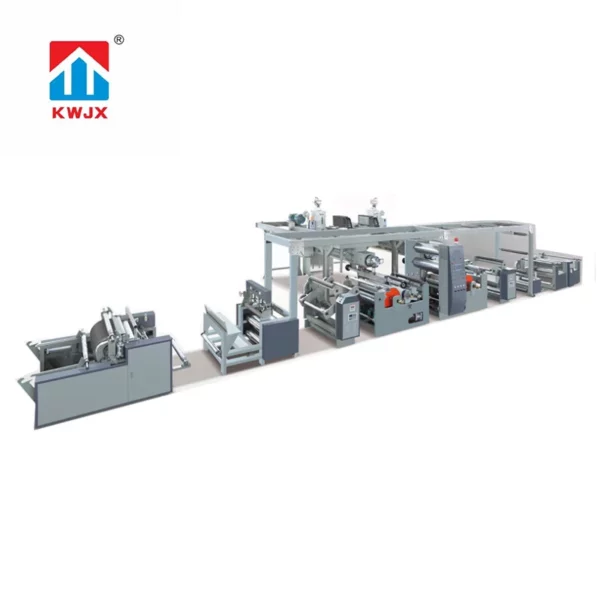 Double extrusion laminating machine